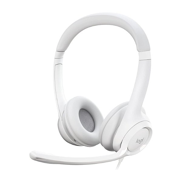FONE HEADSET USB LOGITECH H390 BRANCO