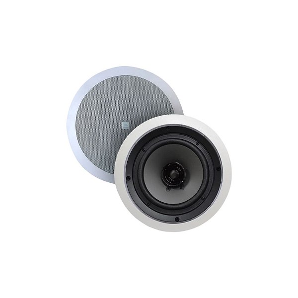 CAIXA DE SOM ARANDELA REDONDA JBL 6" POLEGADAS 25W 6FR2R PAR BRANCA