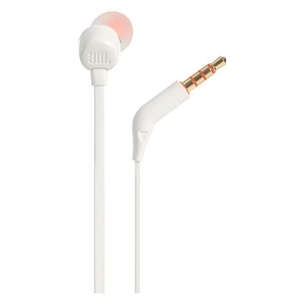 FONE DE OUVIDO INTRA-AURICULAR COM FIO TUNE 110 BRANCO JBL