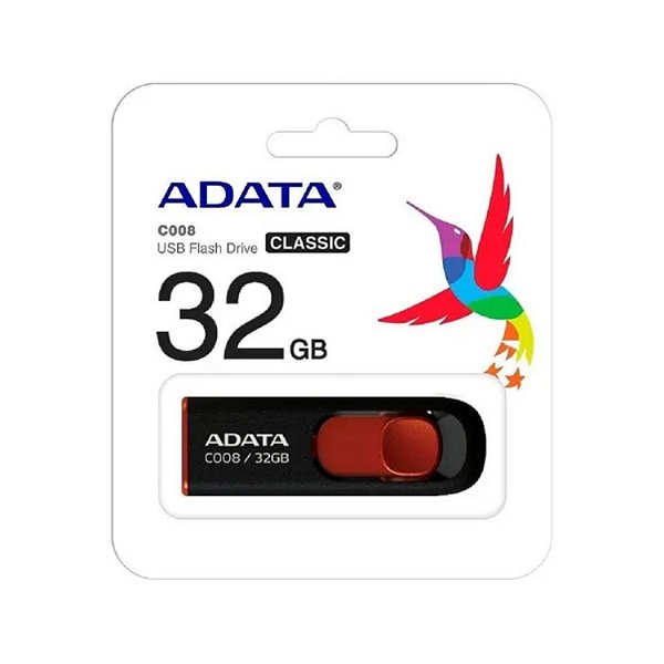 PEN DRIVE 32GB ADATA C008 PRETO