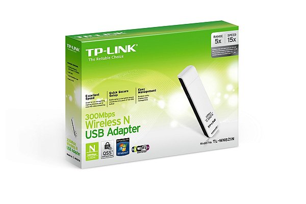 ADAPTADOR USB WIRELESS TP-LINK 300MBPS TL-WN821N