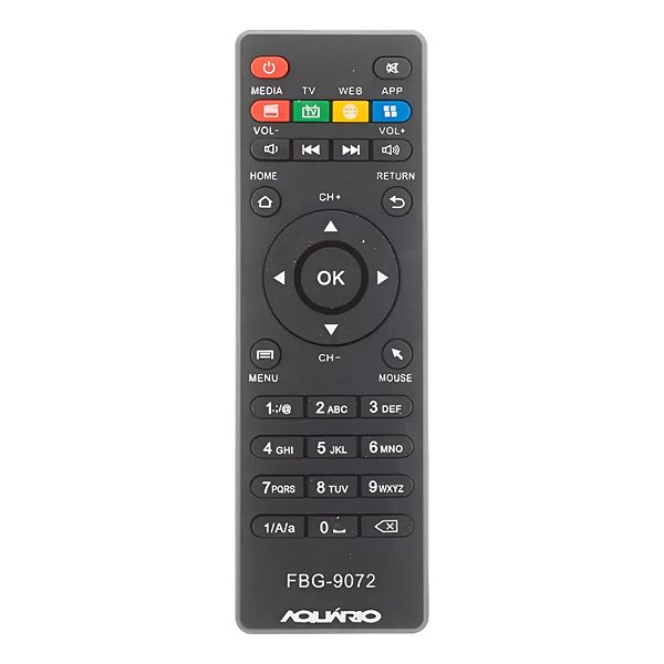 CONTROLE REMOTO TV BOX AQUARIO  LE 7109 FBG 9072