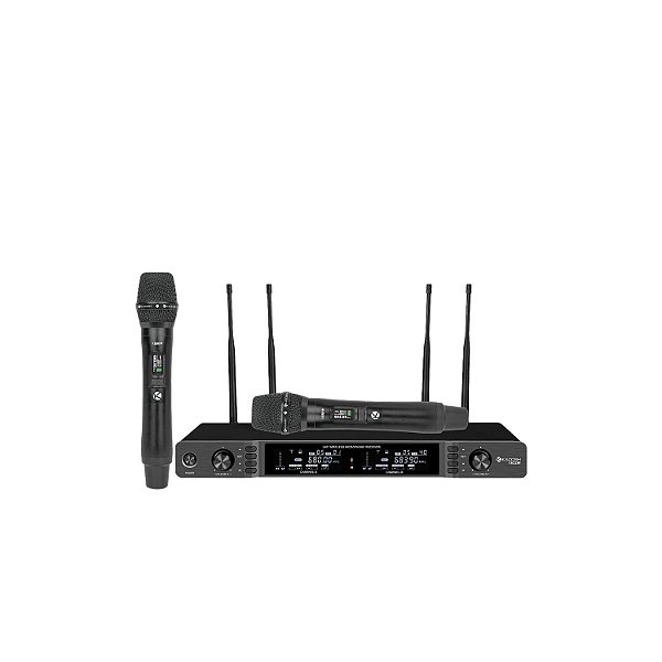 MICROFONE SEM FIO KADOSH K622M BASTÃO DUPLO UHF