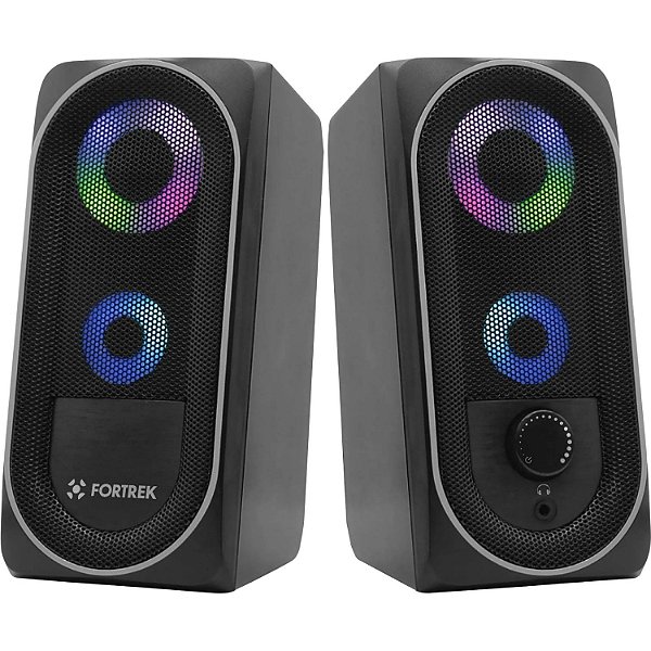 CAIXA DE SOM PC GAMING  FORTREK BLACK HAWK RGB 73403