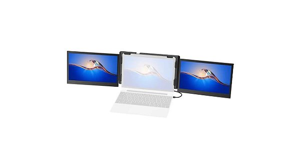 MONITOR 13.3" PORTATIL PARA NOTEBOOK COM TELA DUPLA DE  OFIYAA P2 PRO TRI SCREEN