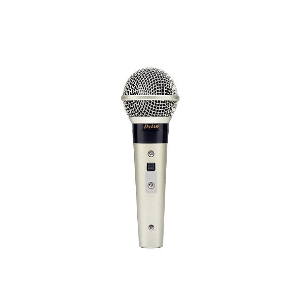 MICROFONE COM FIO DYLAN DLS-8 COM 1 BASTÃO DE MÃO
