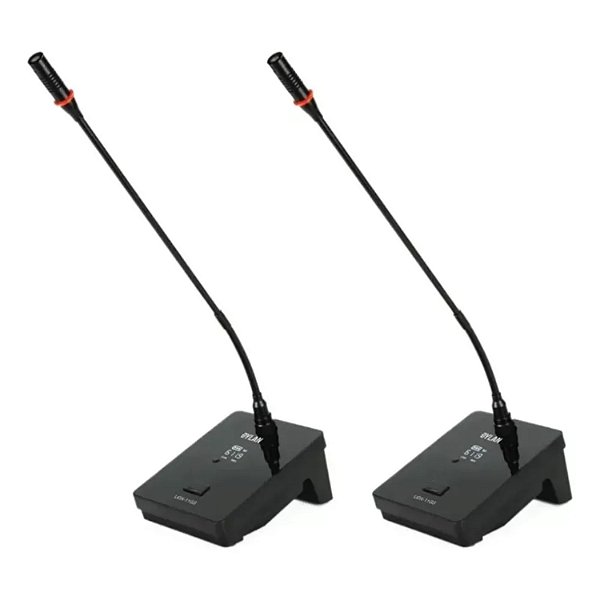 MICROFONE CONDENSADOR GOOSENECK DUPLO DYLAN SEM FIO UDX-33GS