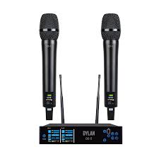 MICROFONE SEM FIO DUPLO UHF 300 CANAIS QS 5 DYLAN