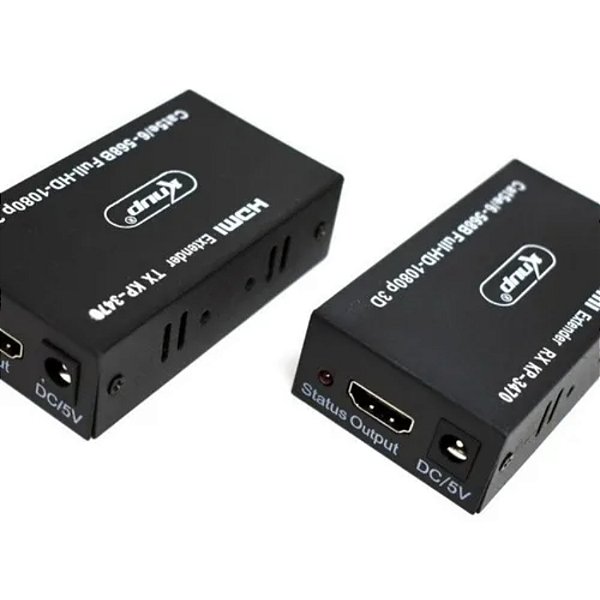 EXTENSOR HDMI RJ45 CAT5E / CAT6 60 METROS KNUP KP 3470