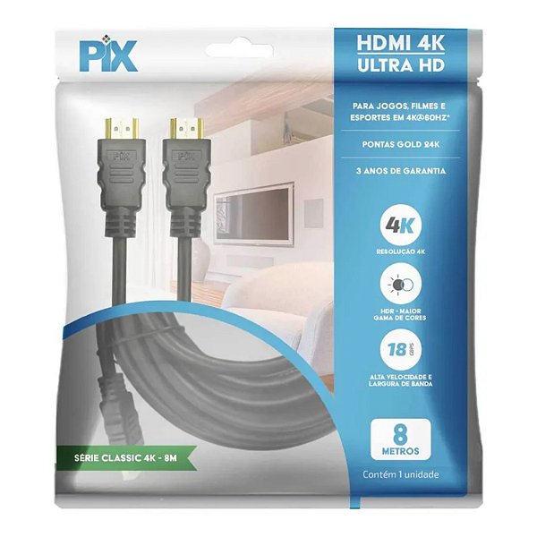 CABO HDMI 8M  PIX 2.0 4K ULTRA HD CHIP SCE 018-2228