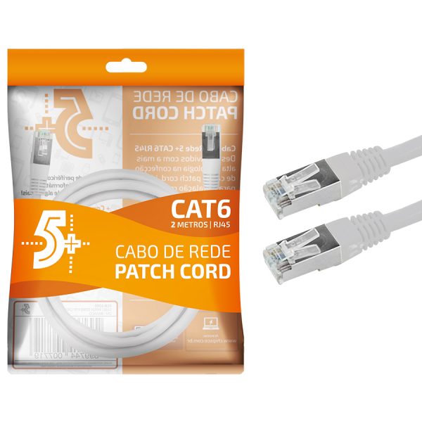 CABO REDE AMARELO CAT6  2 METROS CHIP SCE 018-1088