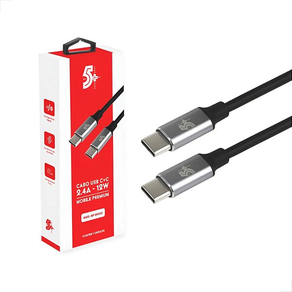 CABO USB TIPO C X TIPO C 1.2M CHIP SCE 018-0051