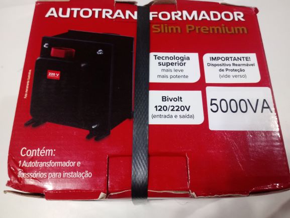 AUTOTRAFO 5000VA  FORCE LINE SLIM PREMIUM BIVOLT TRANSFORMADOR DE TENSAO 131600012