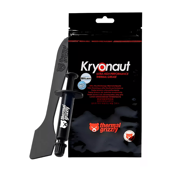 PASTA TERMICA PREMIUM THERMAL GRIZZLY KRYONAUT ULTRA HIGH PERFORMANCE 1G 12,5 W/mK