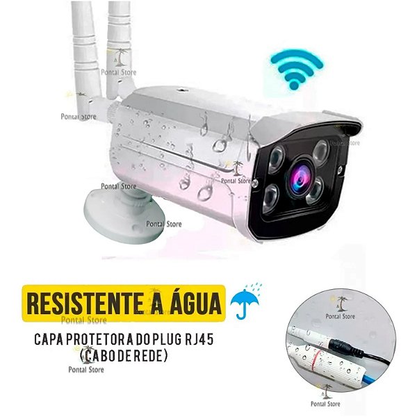 CAMERA IP DE SEGURANCA EXTERNA 1080P JORTAN 82047WK