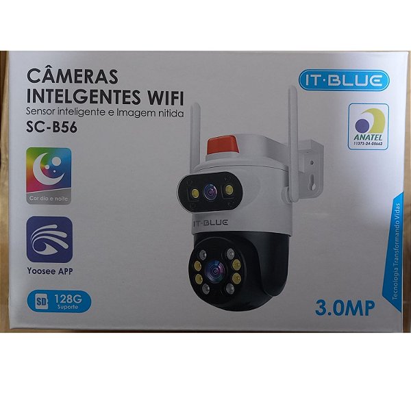 CAMERA IP GIRATORIA EXTERNA LENTE DUPLA YOOSEE 2.0 4K WIFI