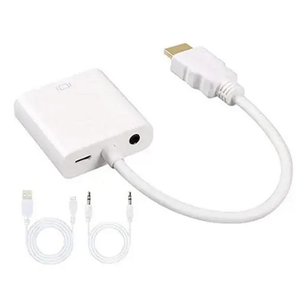 CONVERSOR HDMI M X VGA F COM AUDIO + ALIMENTAÇAO USB TOMATE MTV-603