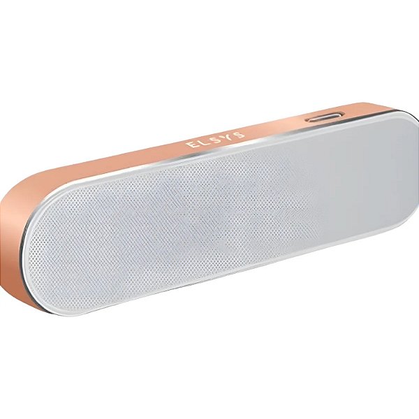 CAIXA DE SOM ELSYS BLUETOOTH PORTATIL AMBIENCE 6W DOURADO