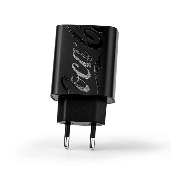 CARREGADOR GAN CHARGER USB-C 30W PRETO IWILL COCA COLA 2263