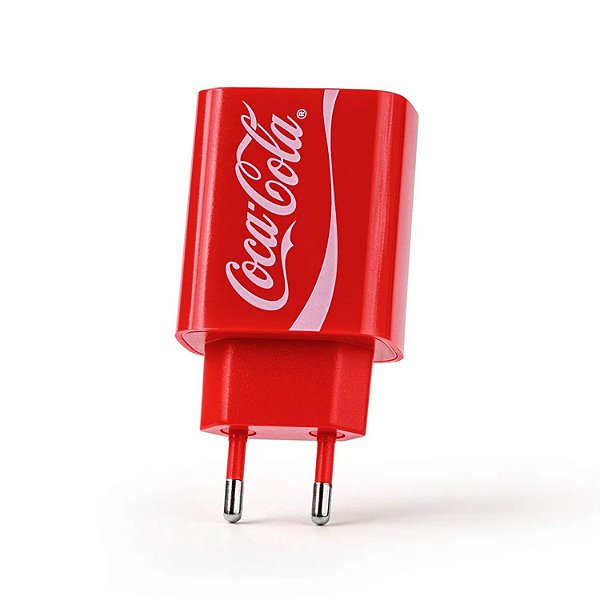 CARREGADOR GAN CHARGER USB-C 30W VERMELHO IWILL COCA COLA 2264