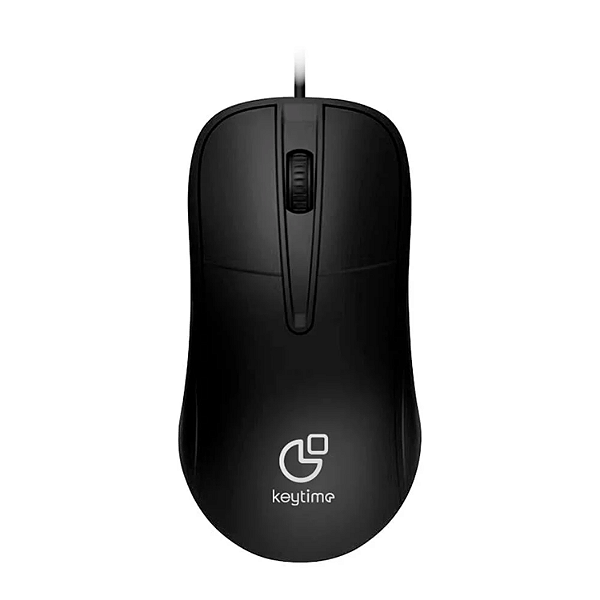 MOUSE COM FIO KEYTIME ESSENTIAL 1200DPI  USB 2.0 PRETO