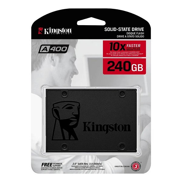 SSD SATA 240GB KINGSTON A400 2.5"
