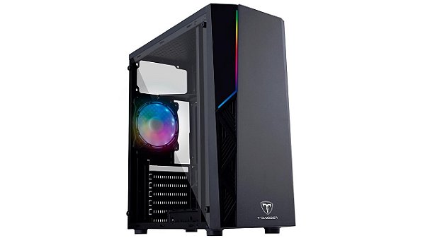 GABINETE GAMER T-DAGGER RGB TGC-PO2B PRETO