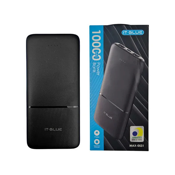 POWER BANK IT BLUE 10000 MAH - MAX-0531