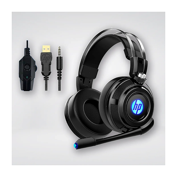HEADSET GAMER HP H200 PRETO CONEXAO USB E P2