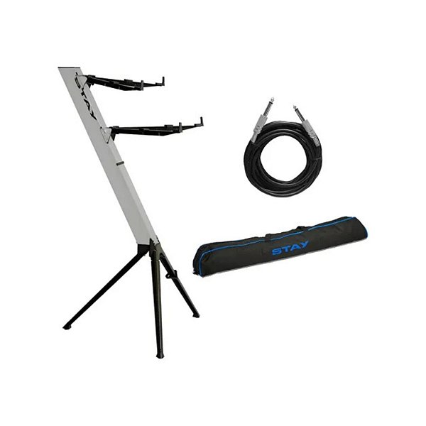 PEDESTAL TECLADO STAY INTRUDER 02 PRATA