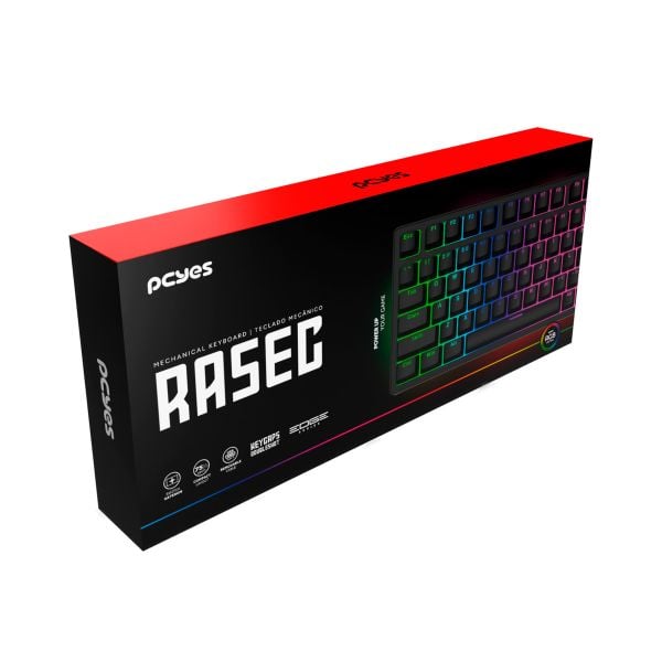 TECLADO GAMER MECANICO PCYES RASEC RGB TWGBLRGB  SWITCH AZUL 208581