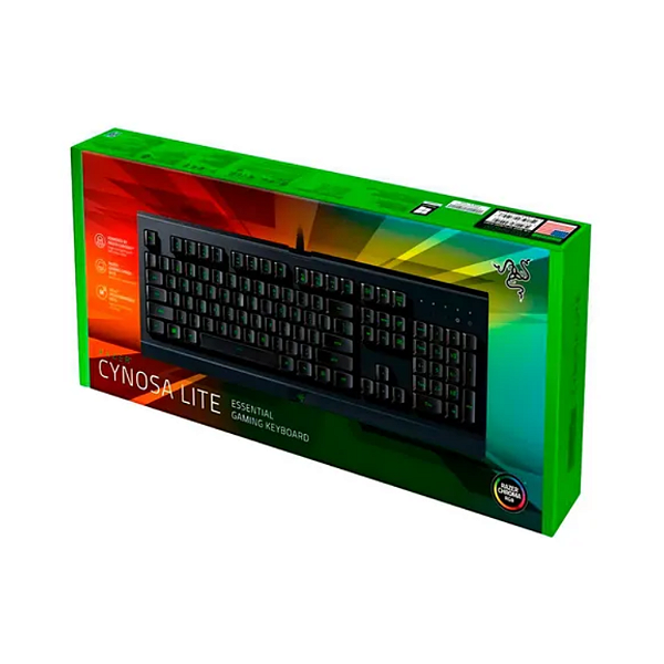 TECLADO GAMER RGB RAZER CYNOSA LITE MEMBRANA