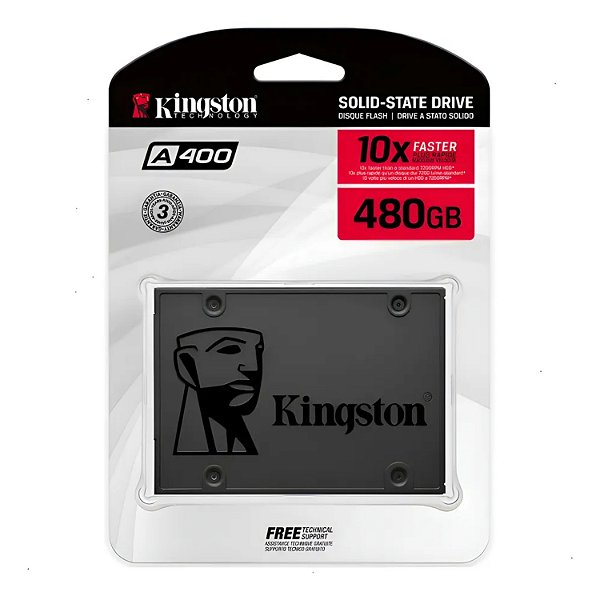 SSD SATA 480GB KINGSTON A400 2.5"