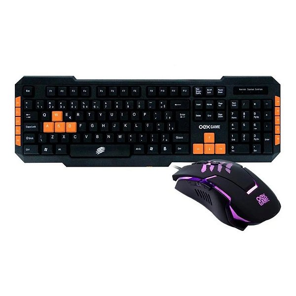 KIT TECLADO E MOUSE USB  OEX TM303 COMBO BRAVE