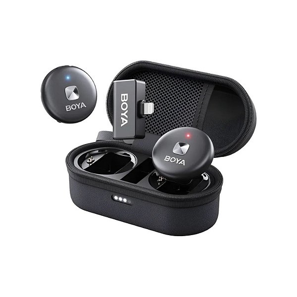MICROFONE SEM FIO DE LAPELA LIGHTNING IPHONE BOYA OMIC-D