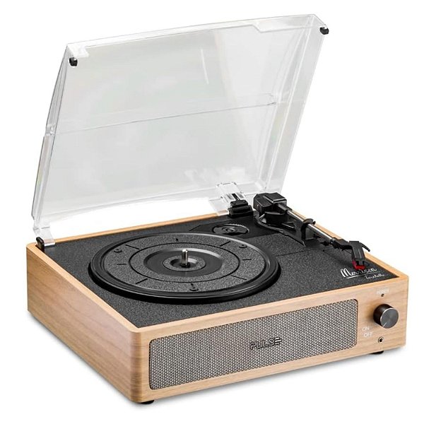 VITROLA TOCA DISCO 10W RMS BLUETOOTH AUX RCA PULSE MORRISON  MULTILASER SP613