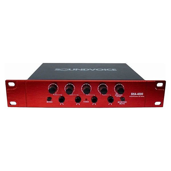 AMPLIFICADOR DE FONE DE OUVIDO SOUNDVOICE  SHA-4000 4 CANAIS