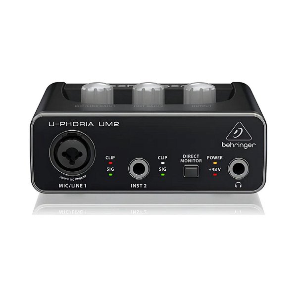 INTERFACE DE ÁUDIO USB BEHRINGER U-PHORIA UM2