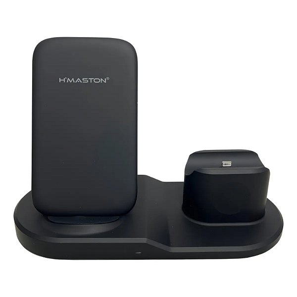 CARREGADOR 3 EM 1 SMART WATCH CELULAR E FONE DE OUVIDO HMASTON YD15