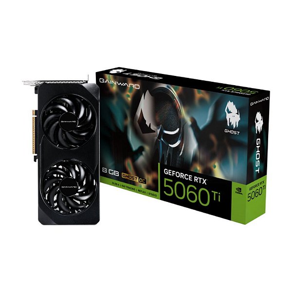 PLACA DE VÍDEO GAINWARD RTX 5060 TI PYTHON III 16GB GDDR7 128 BITS RAY TRACING