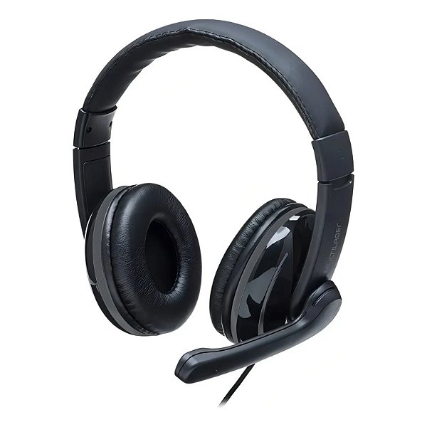 FONE DE OUVIDO HEADSET USB RAPOO MULTILASER - RA020 COM MICROFONE E SAIDA P2 PARA MONITORAMENTO