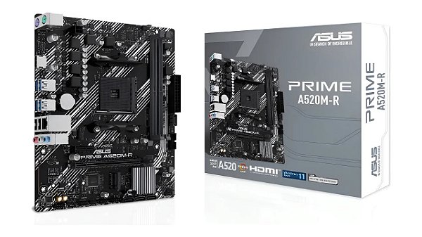PLACA MAE AMD AM4 ASUS PRIME A520M-R DDR4