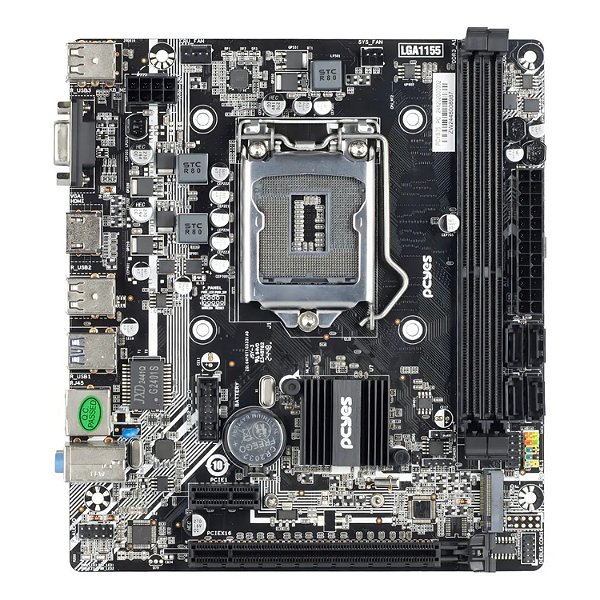 PLACA MAE PCYES MOTHERBOARD LGA 1155 B75 DDR3 HDMI/VGA/USB 3.0 M.2 SSD