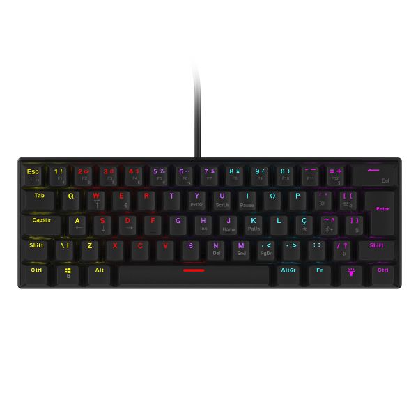 TECLADO MECANICO ANIHI VINIK PRETO  SWITCH VERMELHA ANIHIBKRD 304654