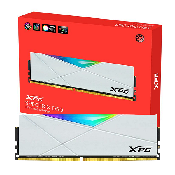 MEMORIA DESKTOP DDR4 16GB 3200GB XPG WHITE SPECTRIX D50