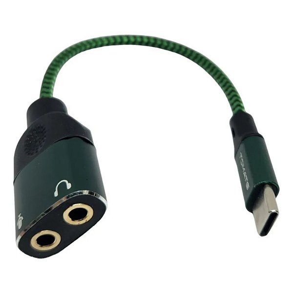 ADAPTADOR  TIPO C PARA 2 P2 FEMEA   15CM TOMATE MCB-043