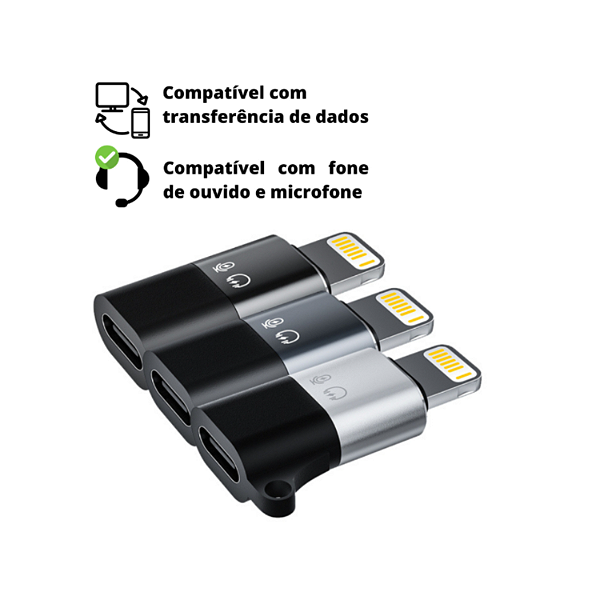 ADAPTADOR PARA LAPELA TIPO C PARA LIGHTNING TOMATE MHC-5202