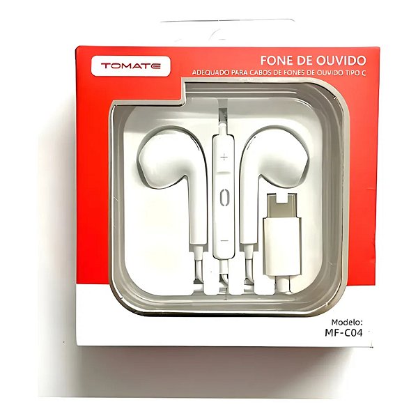 FONE DE OUVIDO TIPO C 1.20M TOMATE MF-C04