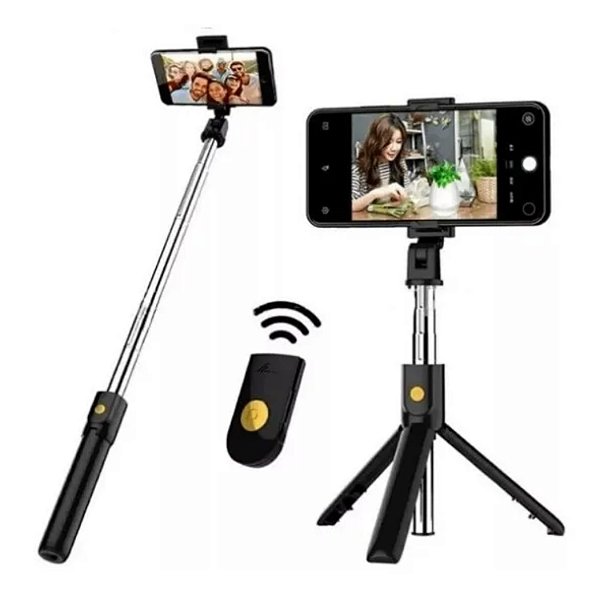 BASTAO DE SELFIE COM CONTROLE BLUETOOTH TOMATE MZP-108 / MZP-109