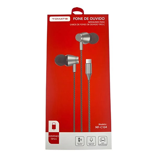 FONE DE OUVIDO TOMATE  MF-C104